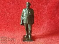 Παλιά μεταλλική φιγούρα αλουμινίου Πλαστικό Vladimir I. Lenin