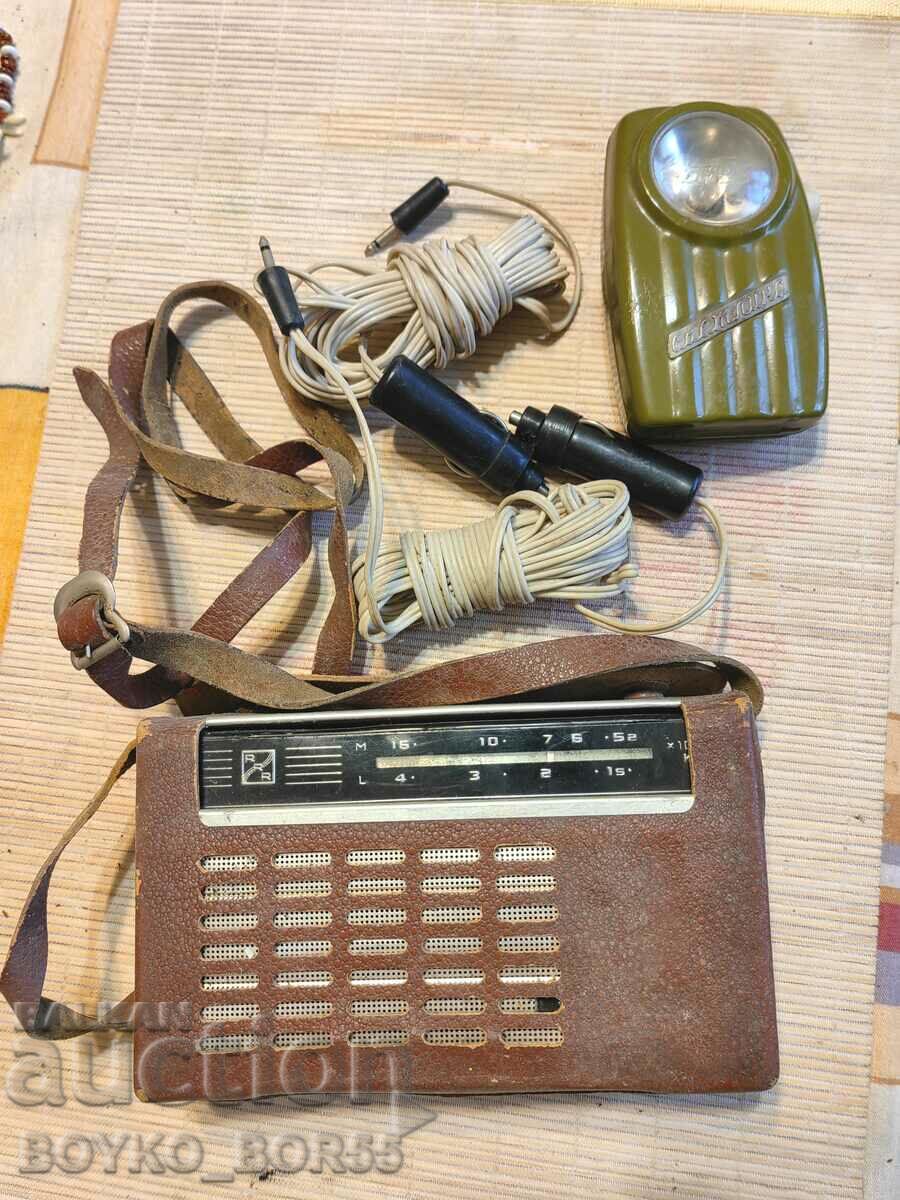 Lot of Russian USSR Transistor and Car Chargers + Flashlight