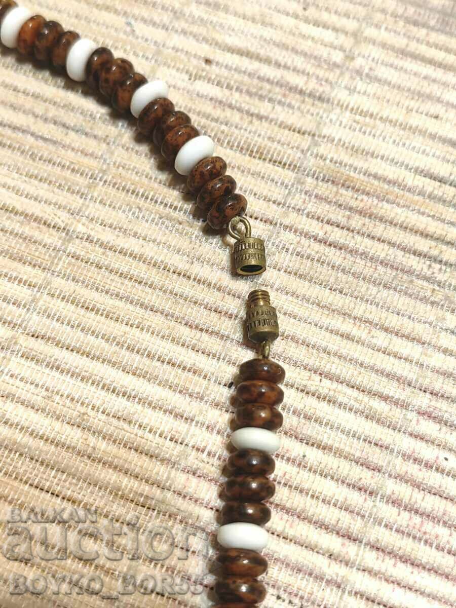 Antique Royal Necklace with Jasper and Ivory 1930s - 6 Antique Royal Necklace with Jasper and Ivory 1930s - 6