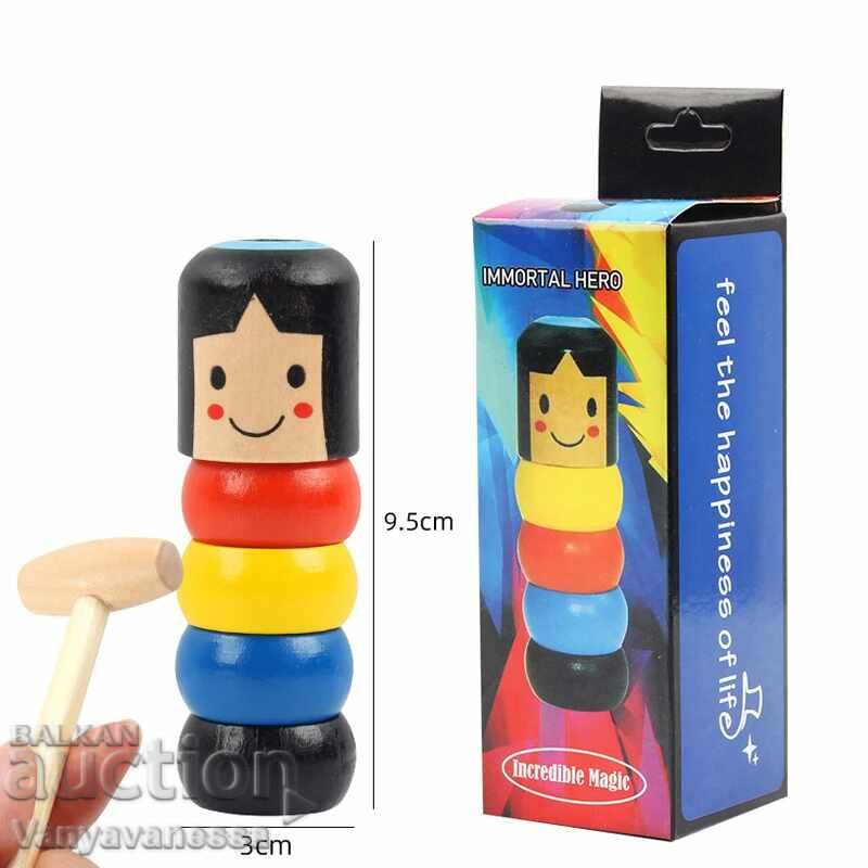 Immortal Hero Magical Wooden Man Trick Toy