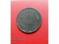 Denmark-5 yore 1898-small mintage