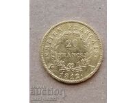 20 франка 1812 г Наполеон Бонапарт злато 6.45  900/1000