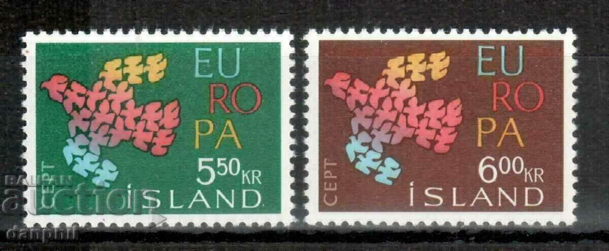 Islanda 1961 Europa CEPT (**) curat, netimbrat