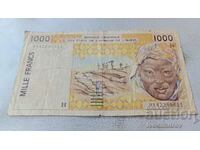 Δυτική Αφρική 1000 φράγκα
