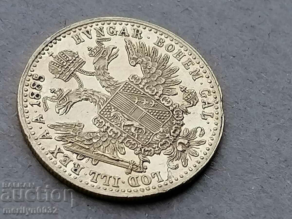 1 ducat 1885 mint Austro-Hungarian Franz Joseph gold 987/1000 - 6 1 ducat 1885 mint Austro-Hungarian Franz Joseph gold 987/1000 - 6