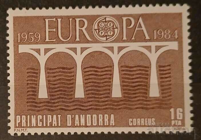 Spanish Andorra 1984 Europe CEPT MNH