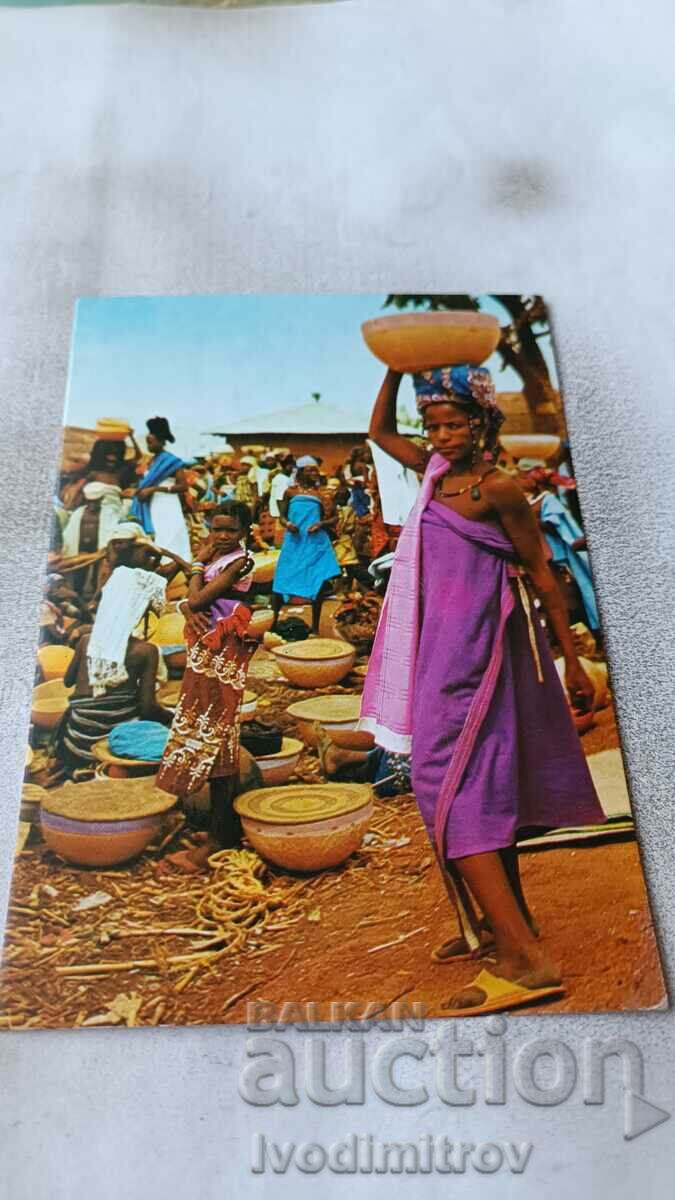 P K Northern Nigeria Market Day in a Village 1982