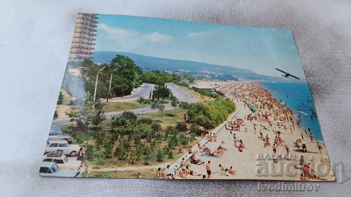 Пощенска картичка Златни пясъци Изглед 1968