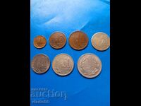 Лот стотинки 1951, 1952, 1954, 1959, 1 лев 1960