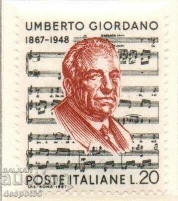 1967. Italia. 100 de ani de la nașterea lui Umberto Giordano.