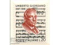 1967. Italia. 100 de ani de la nașterea lui Umberto Giordano.