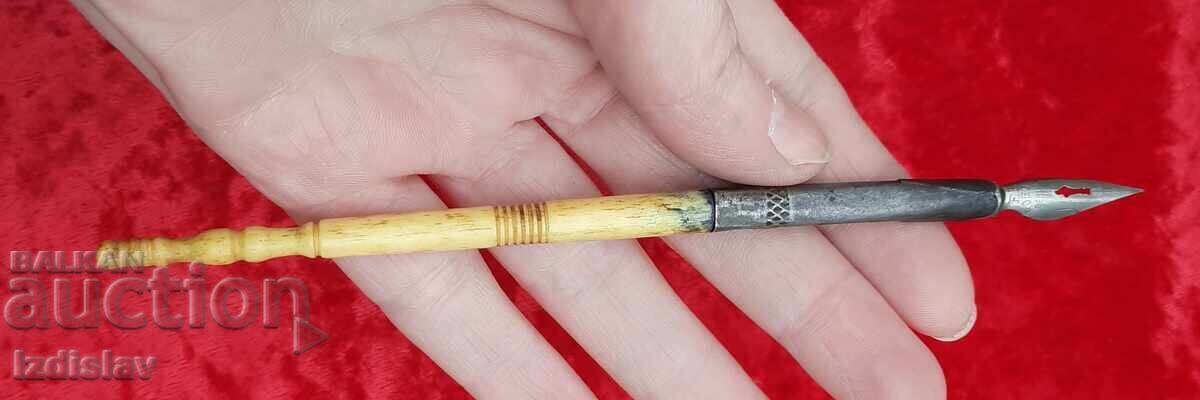 Antique ivory pen with price 90.00 BGN | € 46.02 Antique ivory pen with price 90.00 BGN | € 46.02