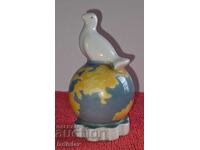 Porcelain figurine dove of peace