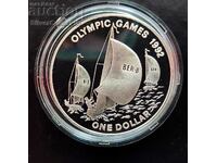 Сребро 1$ Ветроходство Олимпиада 1992 Бермуда