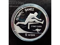 Сребро 5 Вона Бягане сПрепядствия Олимпиада 2001 С. Кореа