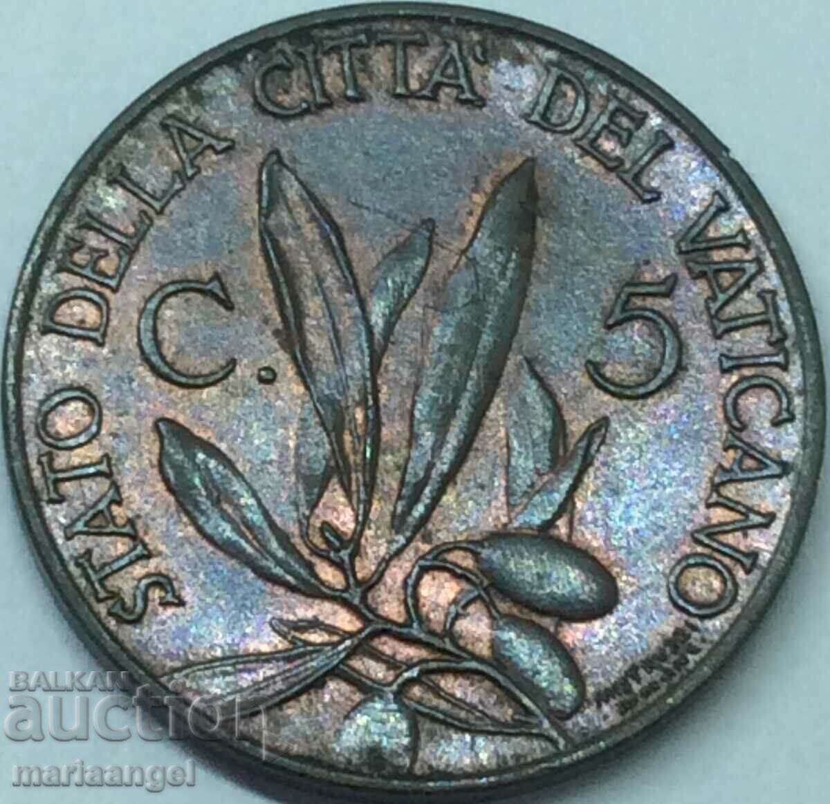 5 centesimi 1931 Vatican Pius XI - rar