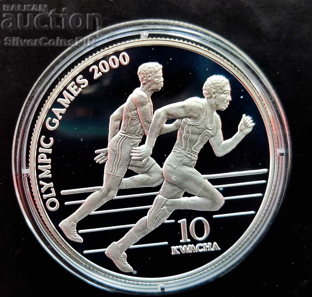 Сребро 10 Квача Бягане Олимпиада 1999 Малави