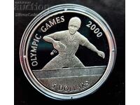 Argint 5 $ Jocurile Olimpice de tenis de masă 2000 Insulele Cook
