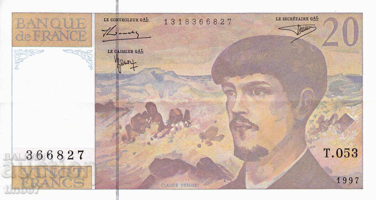 tino37- FRANCE - 20 FRANC - 1997 - VF+ with price 12.90 BGN | € 6.60 tino37- FRANCE - 20 FRANC - 1997 - VF+ with price 12.90 BGN | € 6.60