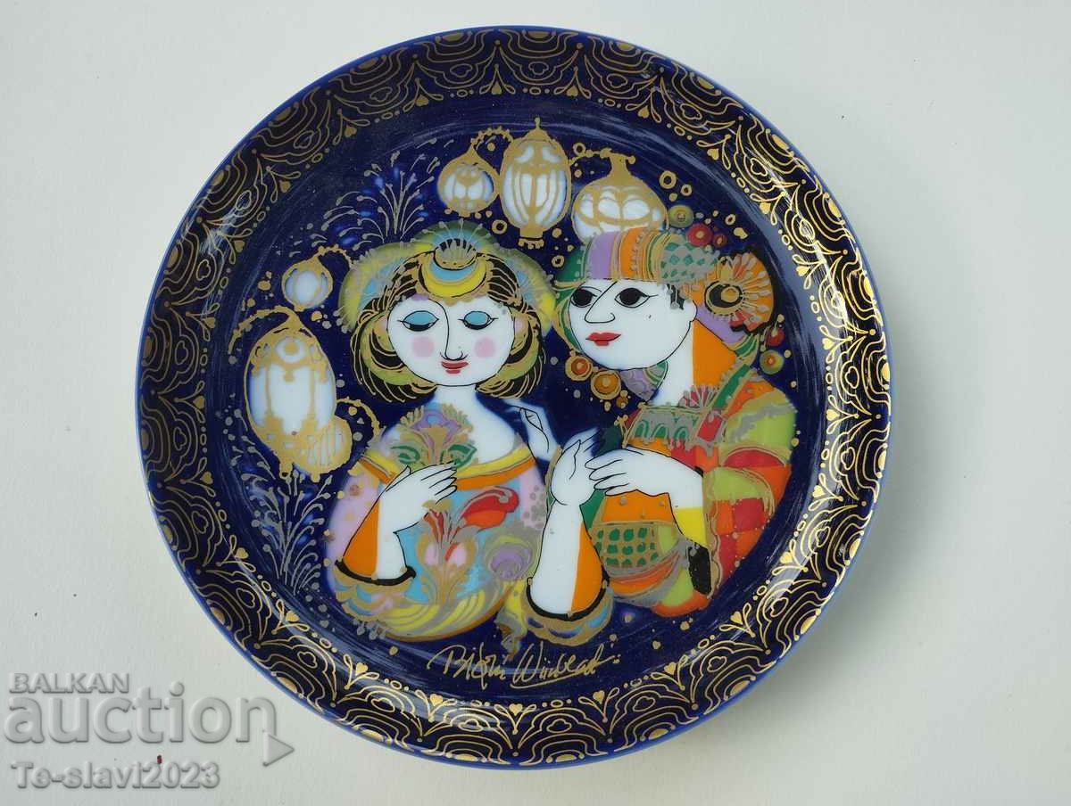 1980 German porcelain plate - Rosenthal "Aladdin"