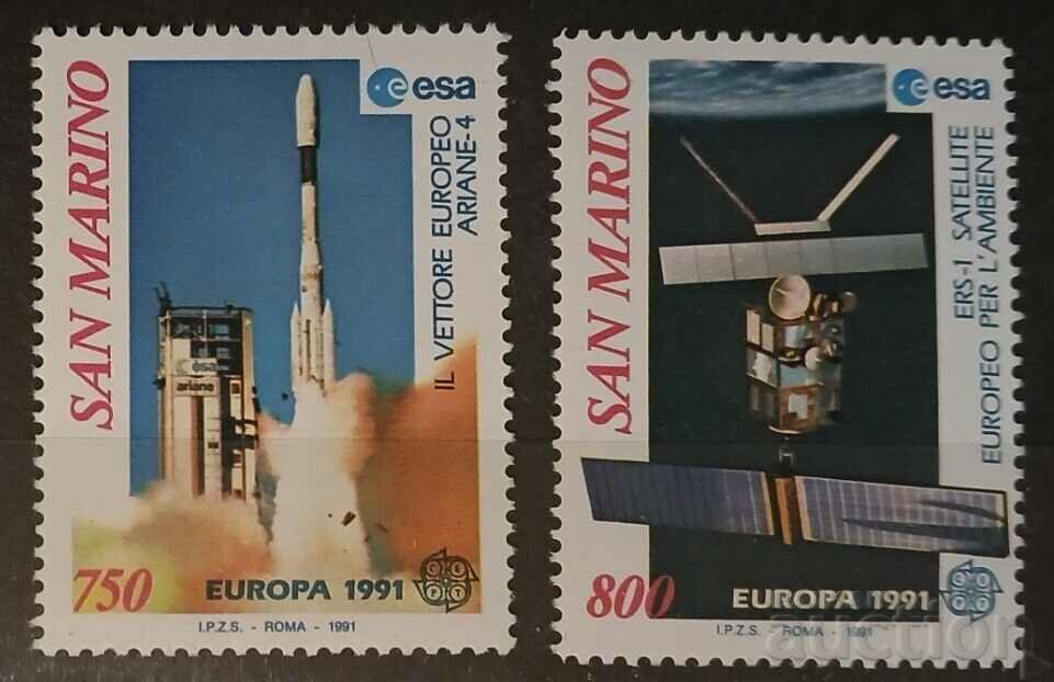 San Marino 1991 Europe CEPT Space MNH