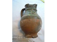 VERY OLD CERAMIC JUG WITH MASTER'S STAMPS