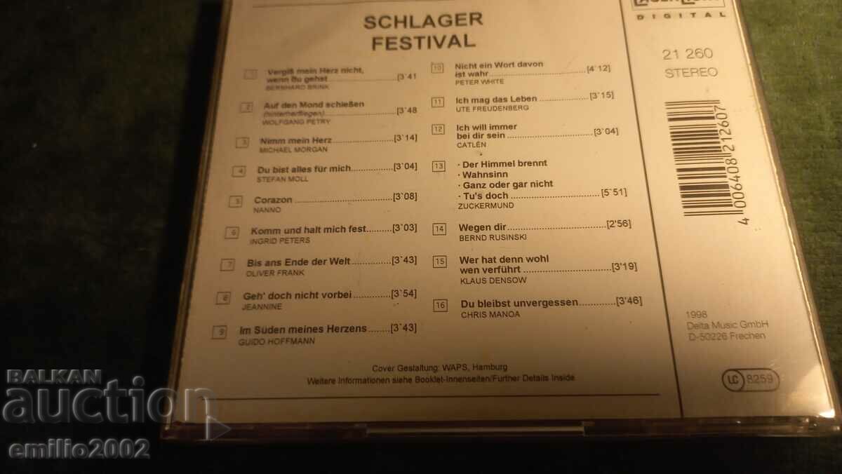 Delivery of Audio CD Schlager festival Delivery of Audio CD Schlager festival