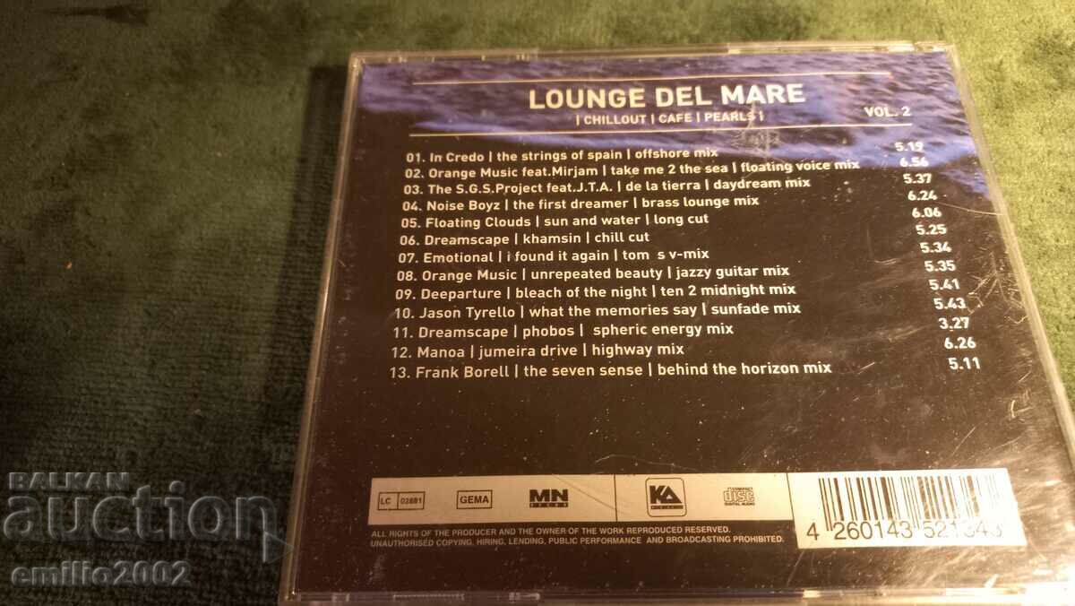 Auction Audio CD Lounge del mare Auction Audio CD Lounge del mare