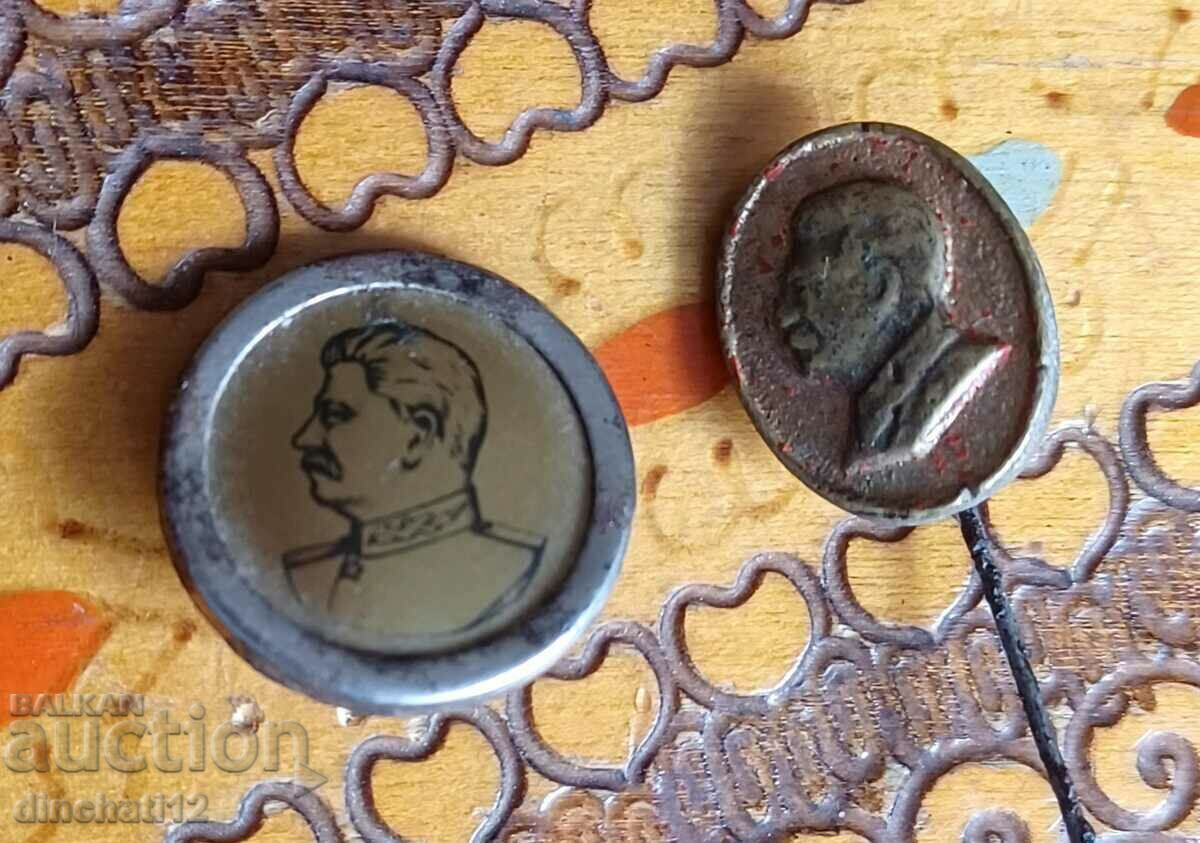 Two Stalin badges. USSR (Joseph Vissarionovich Stalin) - 5 Two Stalin badges. USSR (Joseph Vissarionovich Stalin) - 5