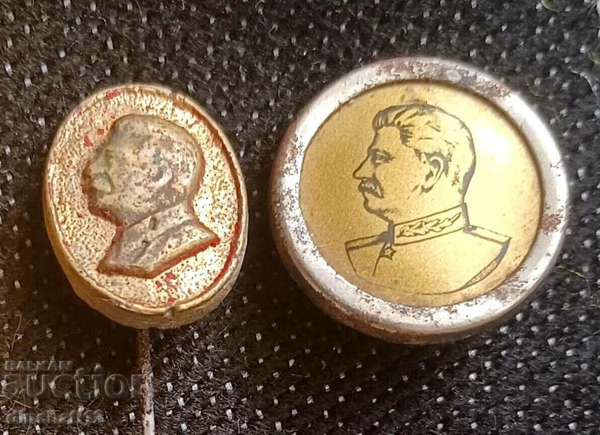 Două insigne Stalin. URSS (Iosif Vissarionovici Stalin)