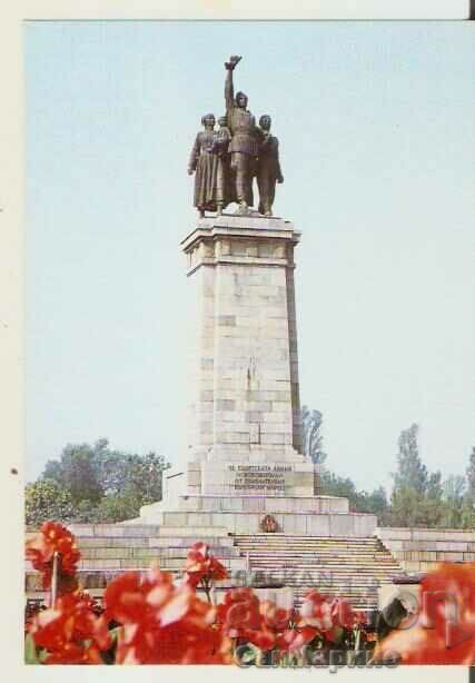 Card Bulgaria Sofia Monument to the Soviet Army 4*