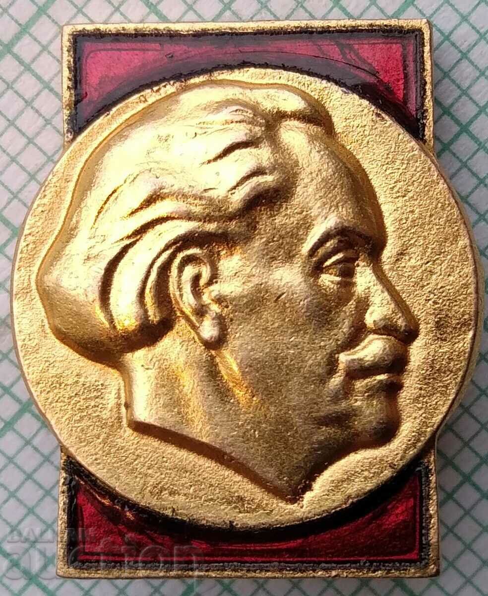 15919 Badge - Georgi Dimitrov - bronze enamel