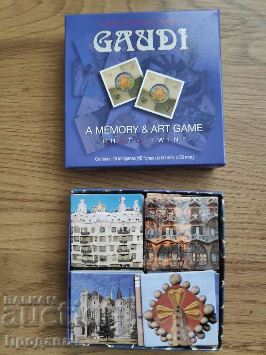 Jocul Memorie cu tema arhitectului Gaudi