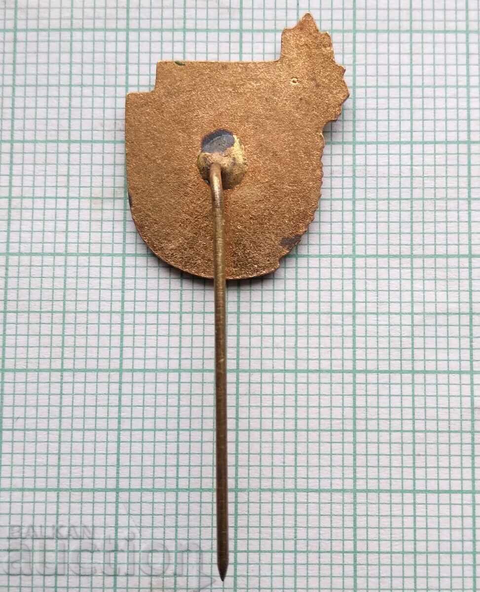 Auction  15928 Badge - Young tourist - bronze enamel