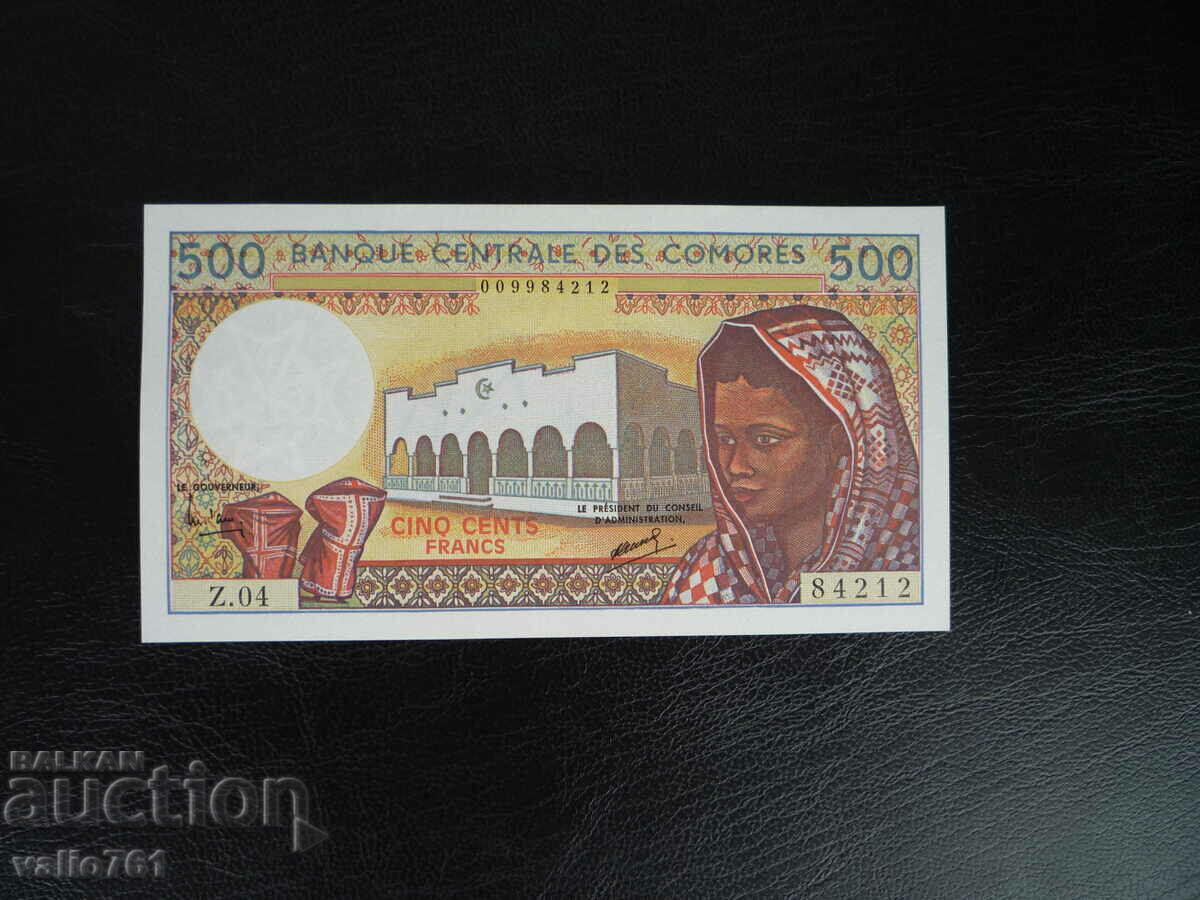 INSULELE COMORES 500 FRANC 1994 NOU UNC
