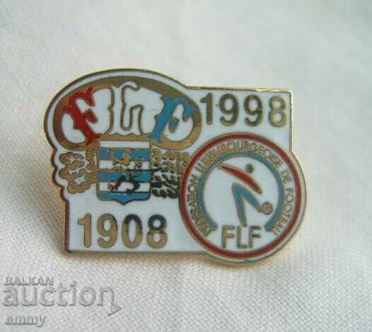 Football badge - 90 years Football Federation of Luxembourg