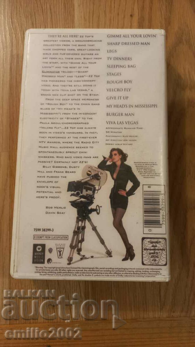 Auction Video tape Z z top Auction Video tape Z z top