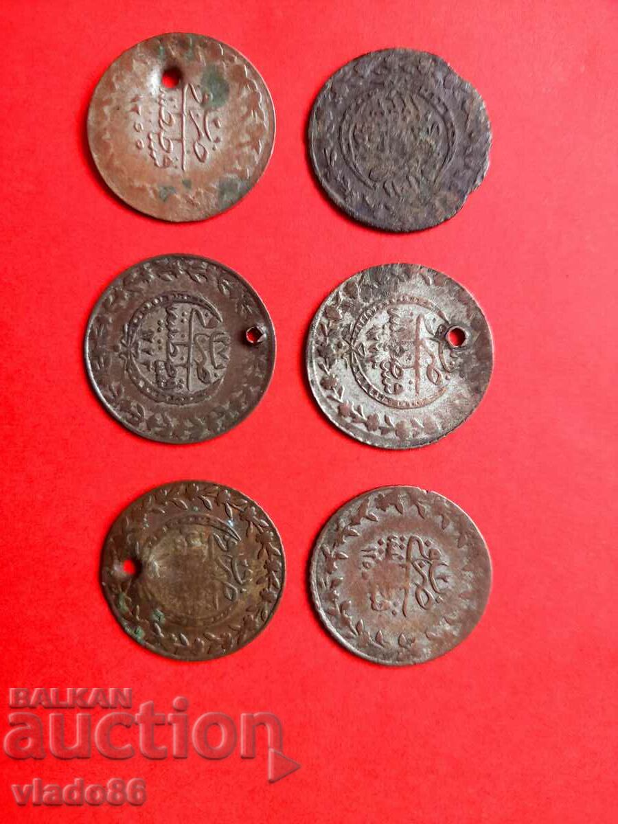 6 Ottoman / Turkish coins