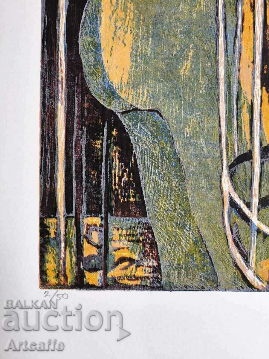 Large color lithograph - 6