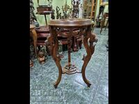 Unique antique Dutch solid wood table