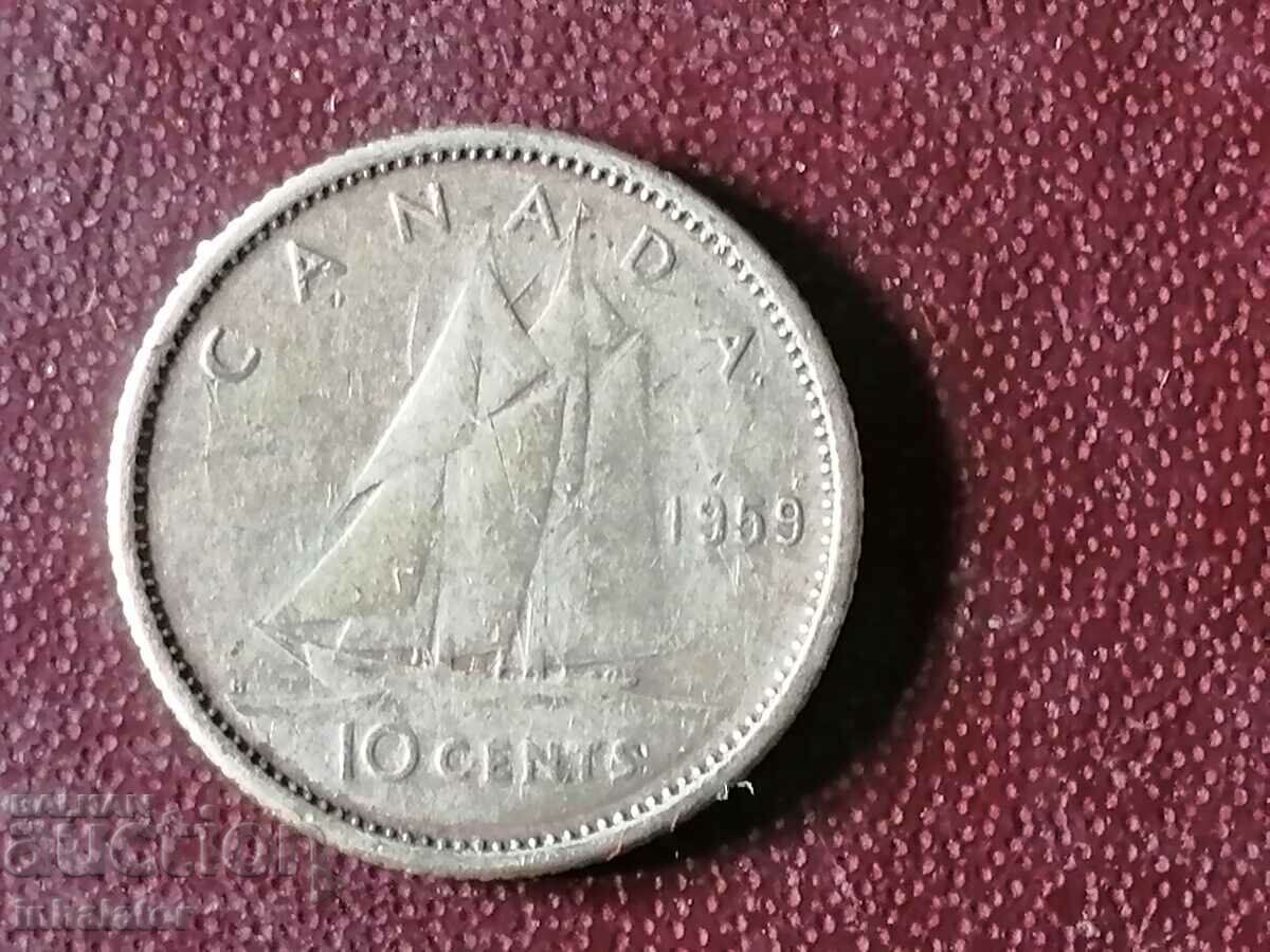 1959 10 cents Canada