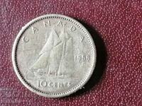 1959 год 10 цента Канада