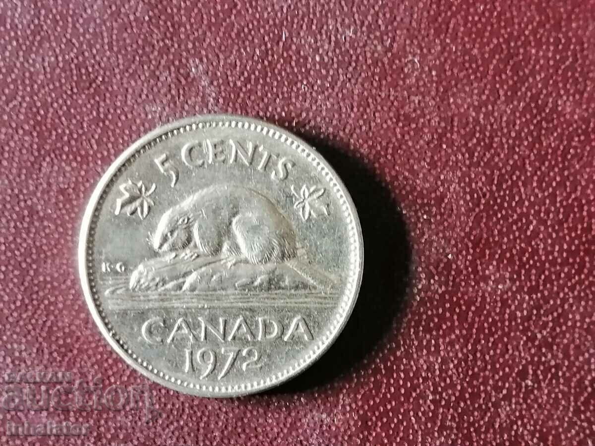 1972 год 5 цена Канада Бобър