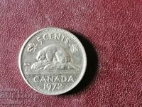 1972 год 5 цена Канада Бобър