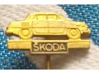 Badge Car Skoda. SKODA Auto Moto