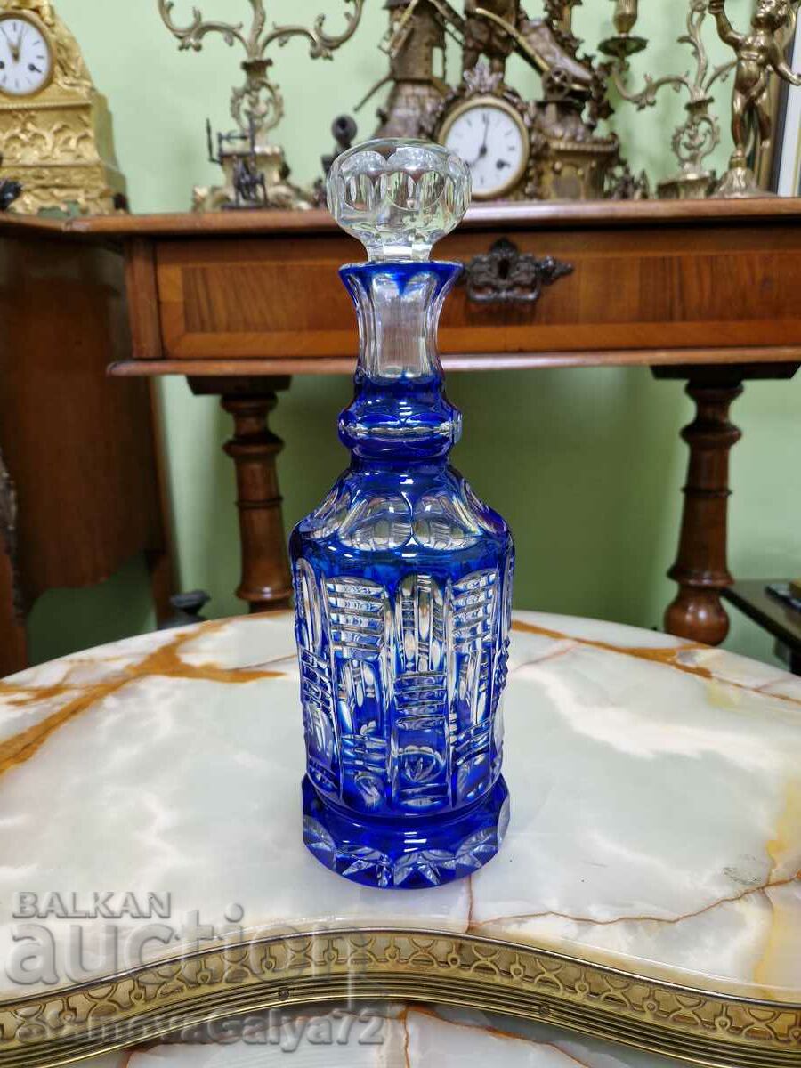 Gorgeous Antique Bohemia Crystal Carafe