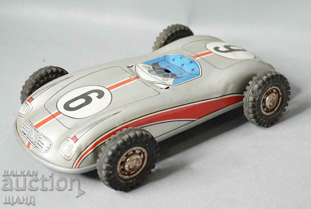 Old Metal Mechanical Toy Sports Car Model