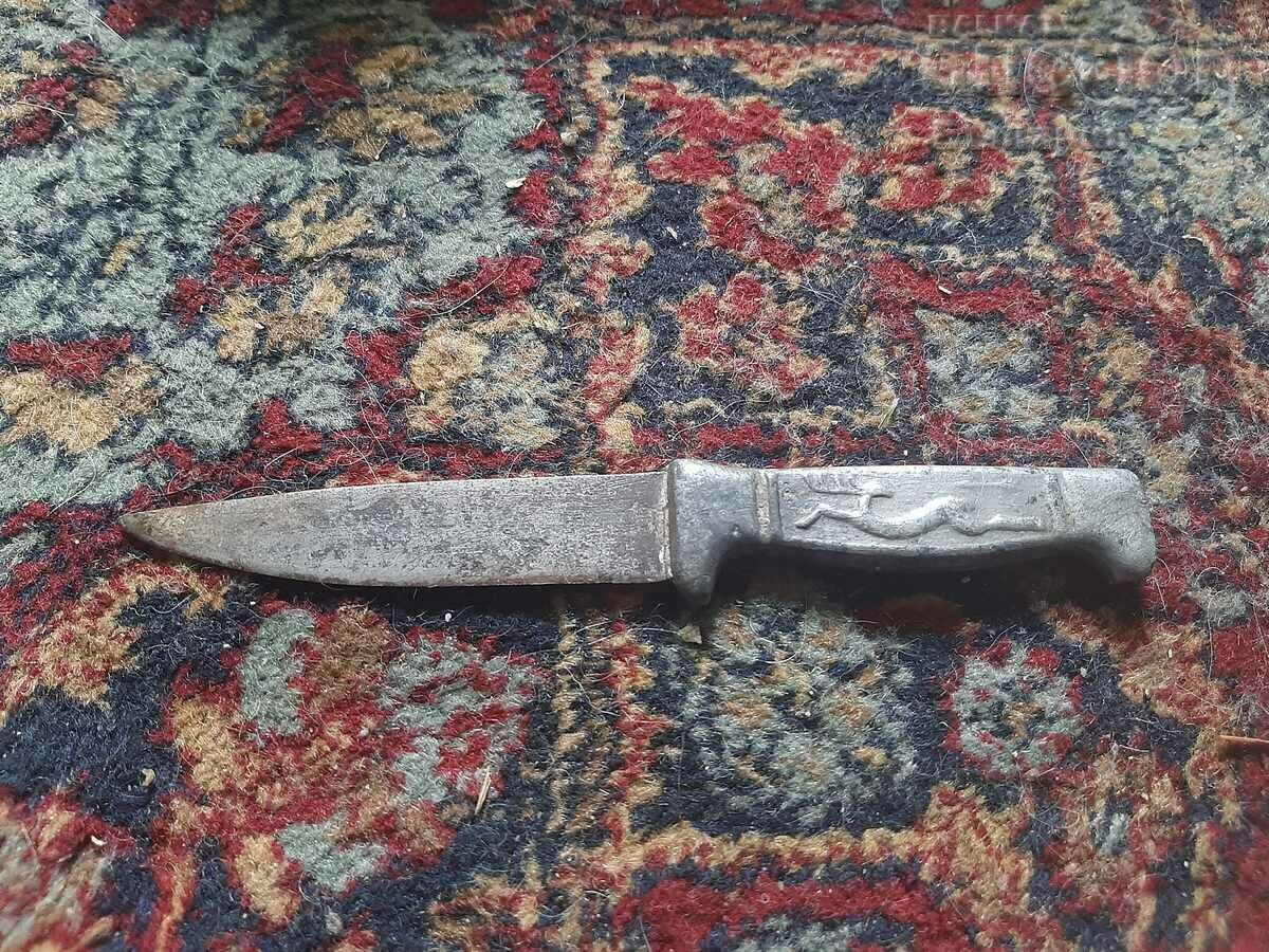 Стар Български панаирджийски нож ножче ножка
