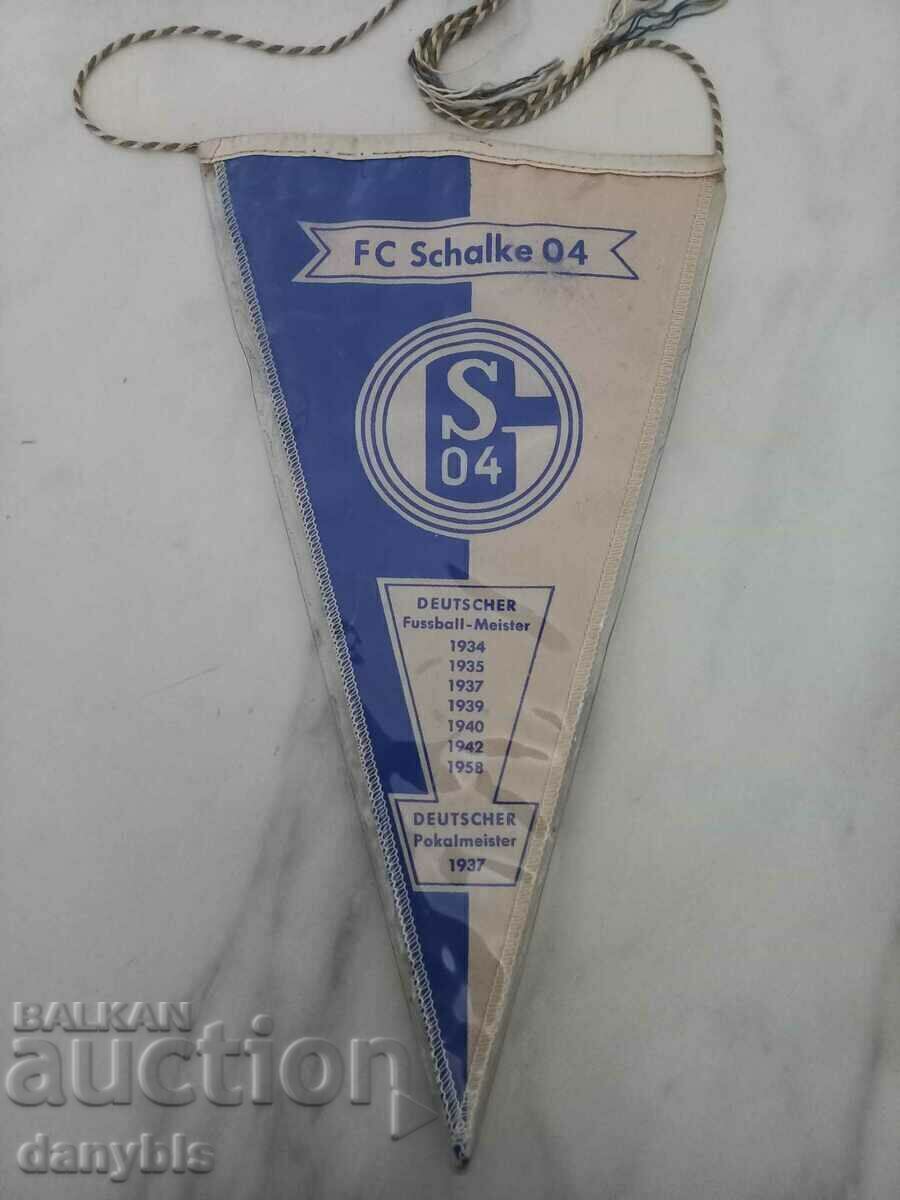 Old football flag - Schalke 04 Germany Old football flag - Schalke 04 Germany