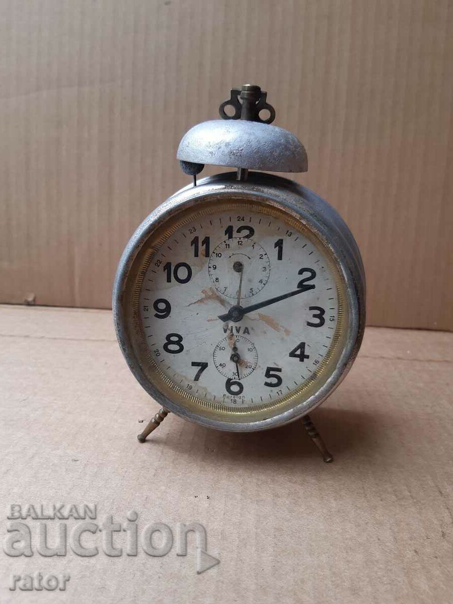 Very old alarm clock VIVA - Kingdom of Bulgaria